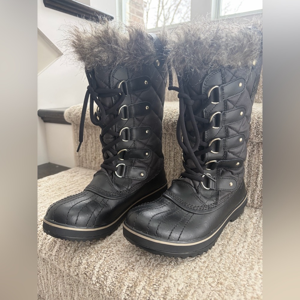 Sorel Tofino Waterproof Snow Boots- Winter Shoes Women's Size 7 Black Outdoor - Picture 2 of 11